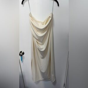 Off-White Drape strapless dress